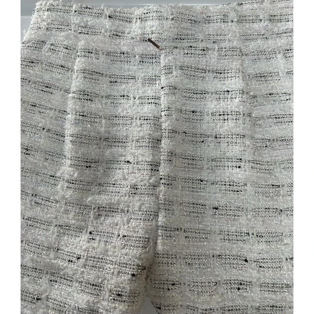 Revolve MISA Los Angeles Choupette Tweed High Waisted Shorts Winter White XS NWT - Picture 9 of 15